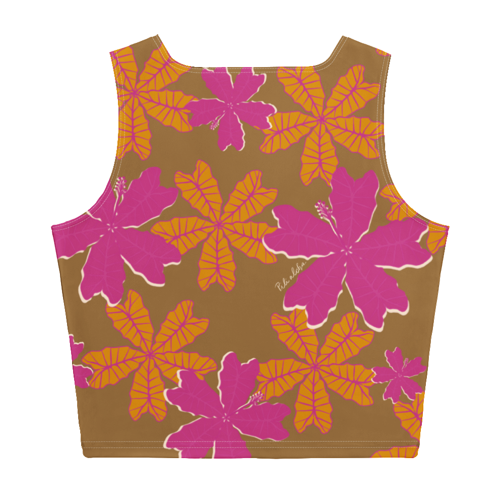 Hi Lo Crop (BROWN)